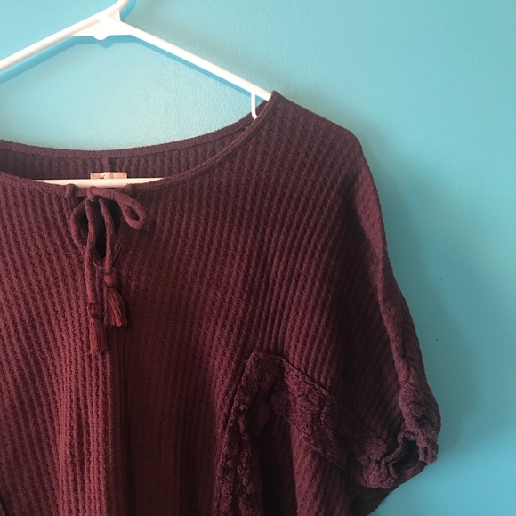 Waffle Shirt Poncho - Picture 1 of 4